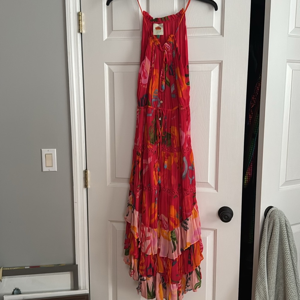 Farm Rio Gorgeous Vibrant Multicolor Sleeveless Dress